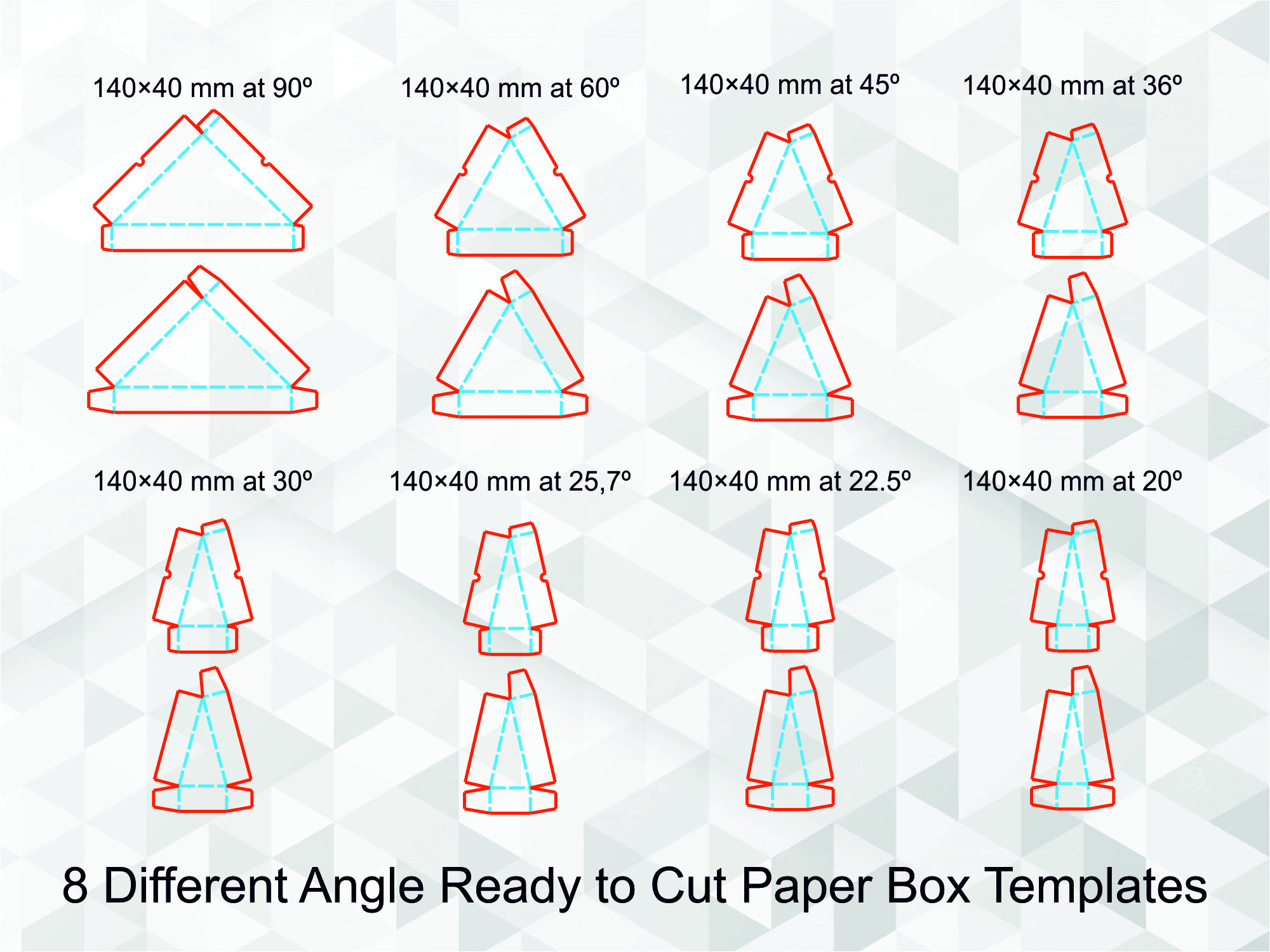 Triangle Box Template