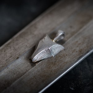 Lupus - meteorite and gold handmade pendant
