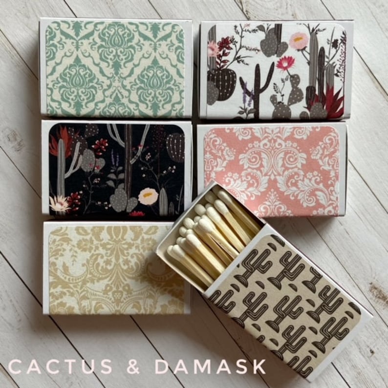 Decorative Matchboxes Gift Set Cute Matches Party Favors Etsy