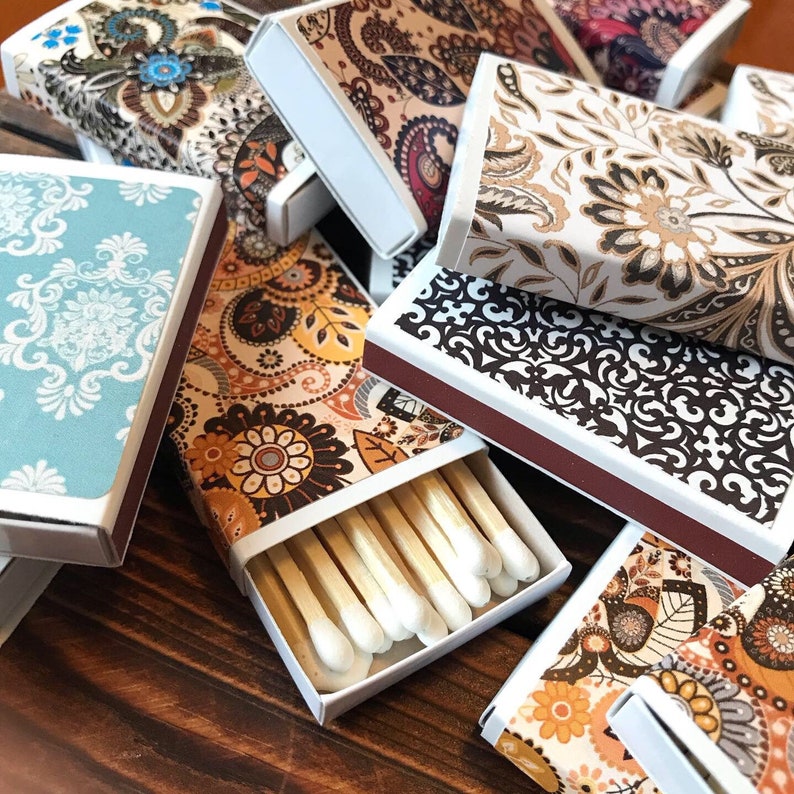 Decorative Matchboxes, Gift Set, Cute Matches, Party Favors image 1