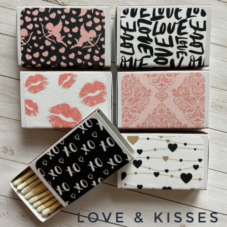 Decorative Matchboxes Gift Set Cute Matches Party Favors Etsy