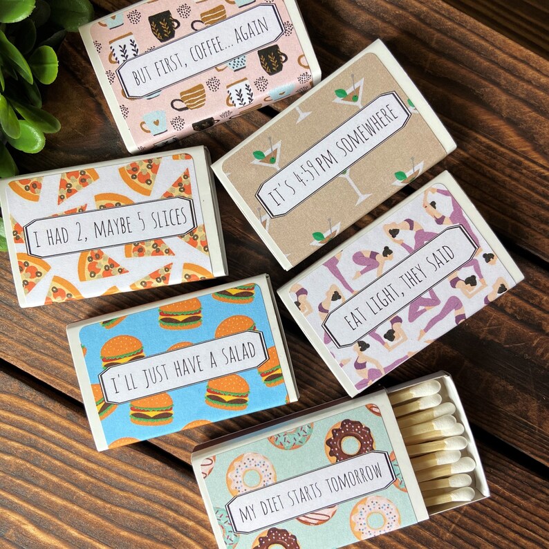 Funny Matchboxes, Gift Set, Decorative Matchboxes, Cute Matches, My