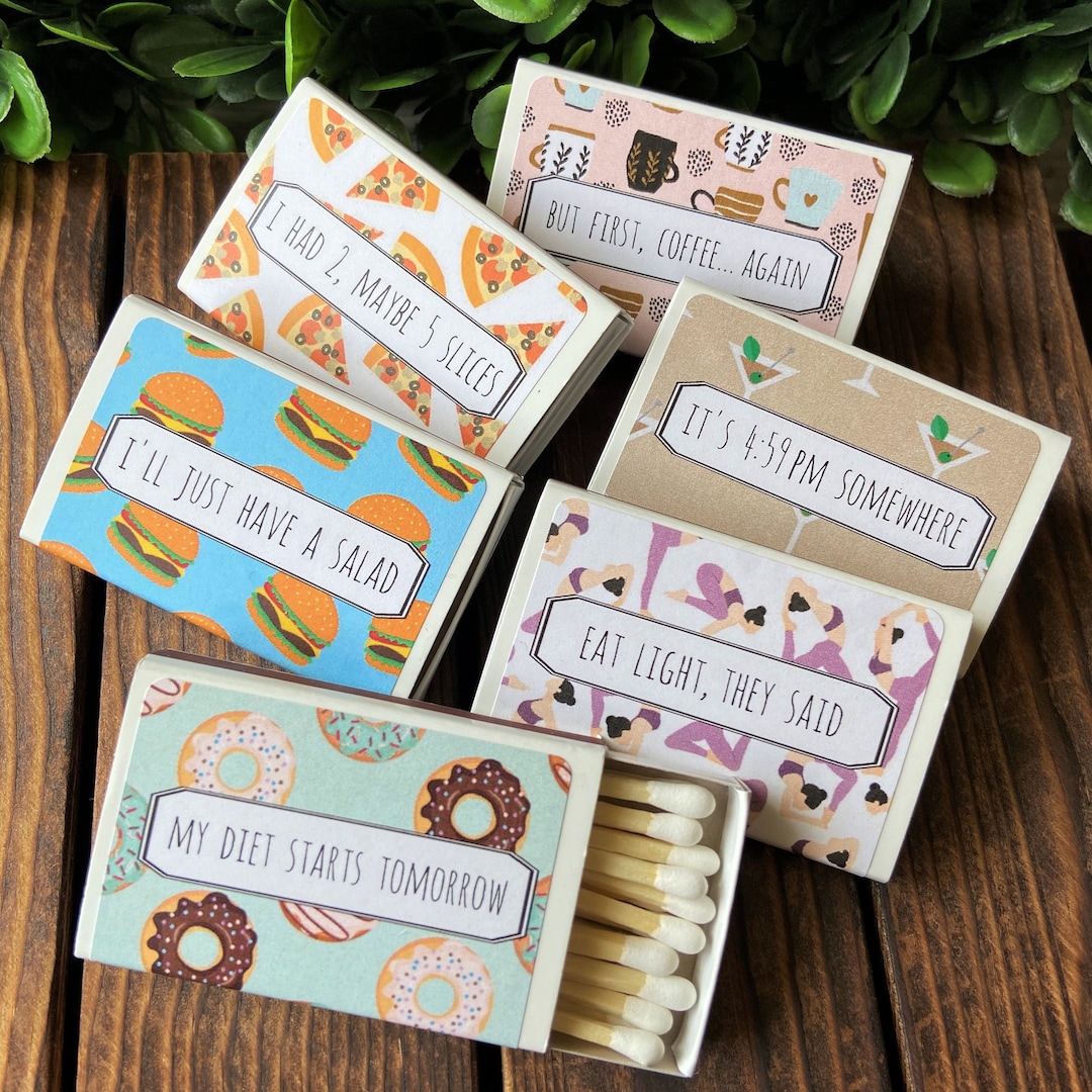 Funny Matchboxes, Gift Set, Decorative Matchboxes, Cute Matches, My