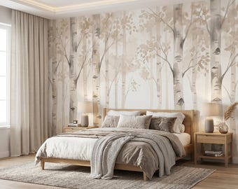 Wald Landschaft 3D Wanddeko, Wald Wanddeko, Wald Bäume, Natur 3D Wanddeko, 3D Wandbild zum Aufhängen