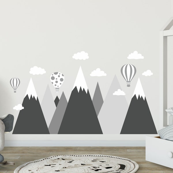 Mountain Wall Decal Etsy UK