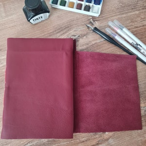 Burgundy Sketchbook I Watercolor Leather Art Journal I Watercolor Paper I Leather Sketchbook I Travel Size I Vintage Look I Mixed Media Book