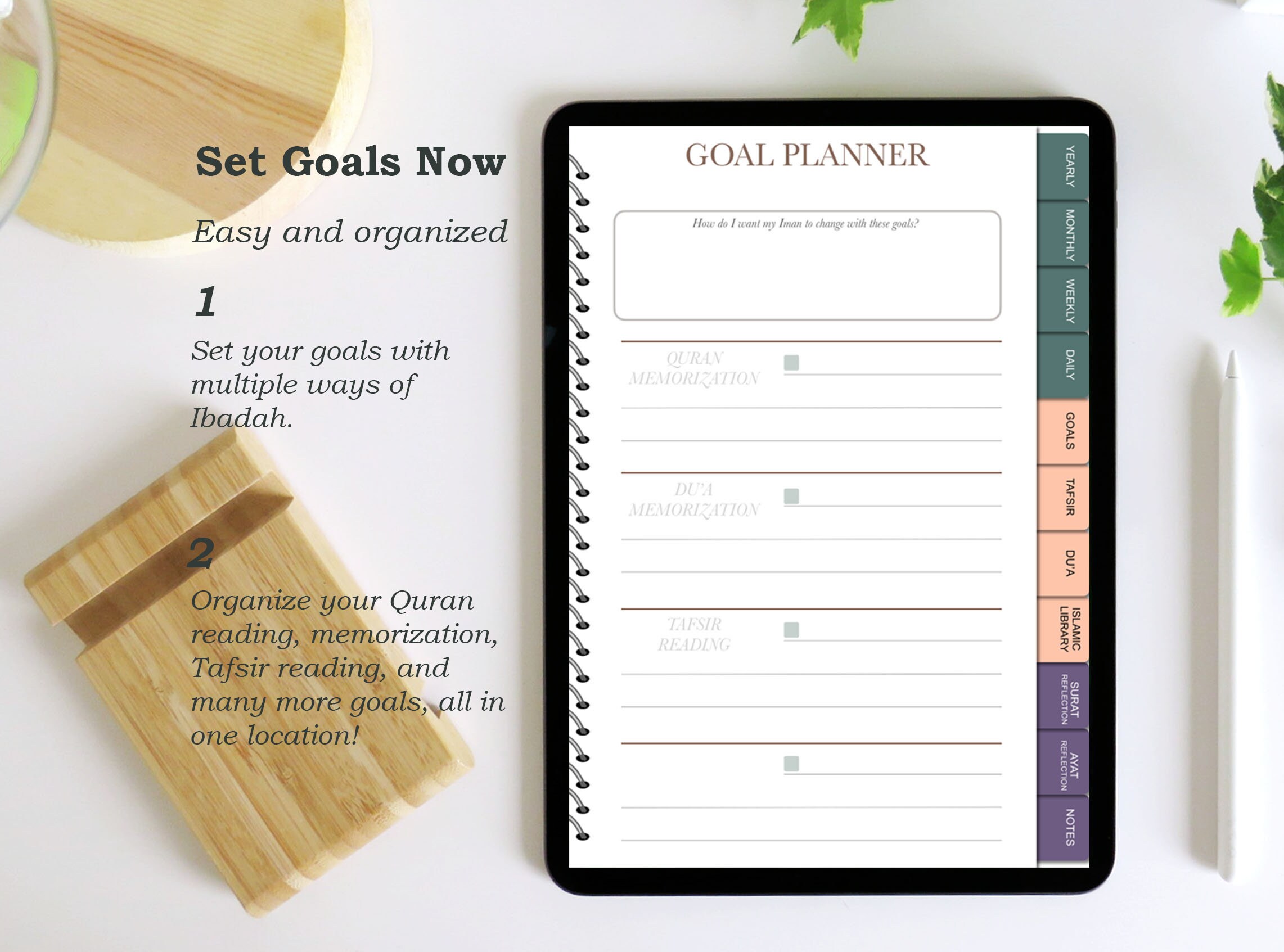 Digital Islamic Notes Example Digital Islamic Memorization Journal L Islamic Ibadah Planner L ...