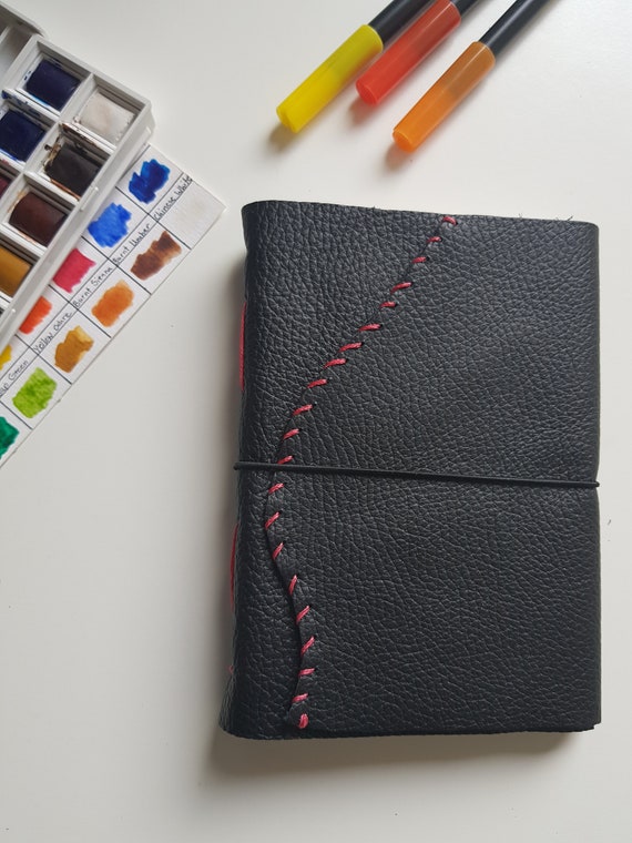 Travel Sketchbook I Watercolor Journal I Art Journal I Watercolor Paper I Leather Sketchbook I Travel Size Journal I Vintage Journal I