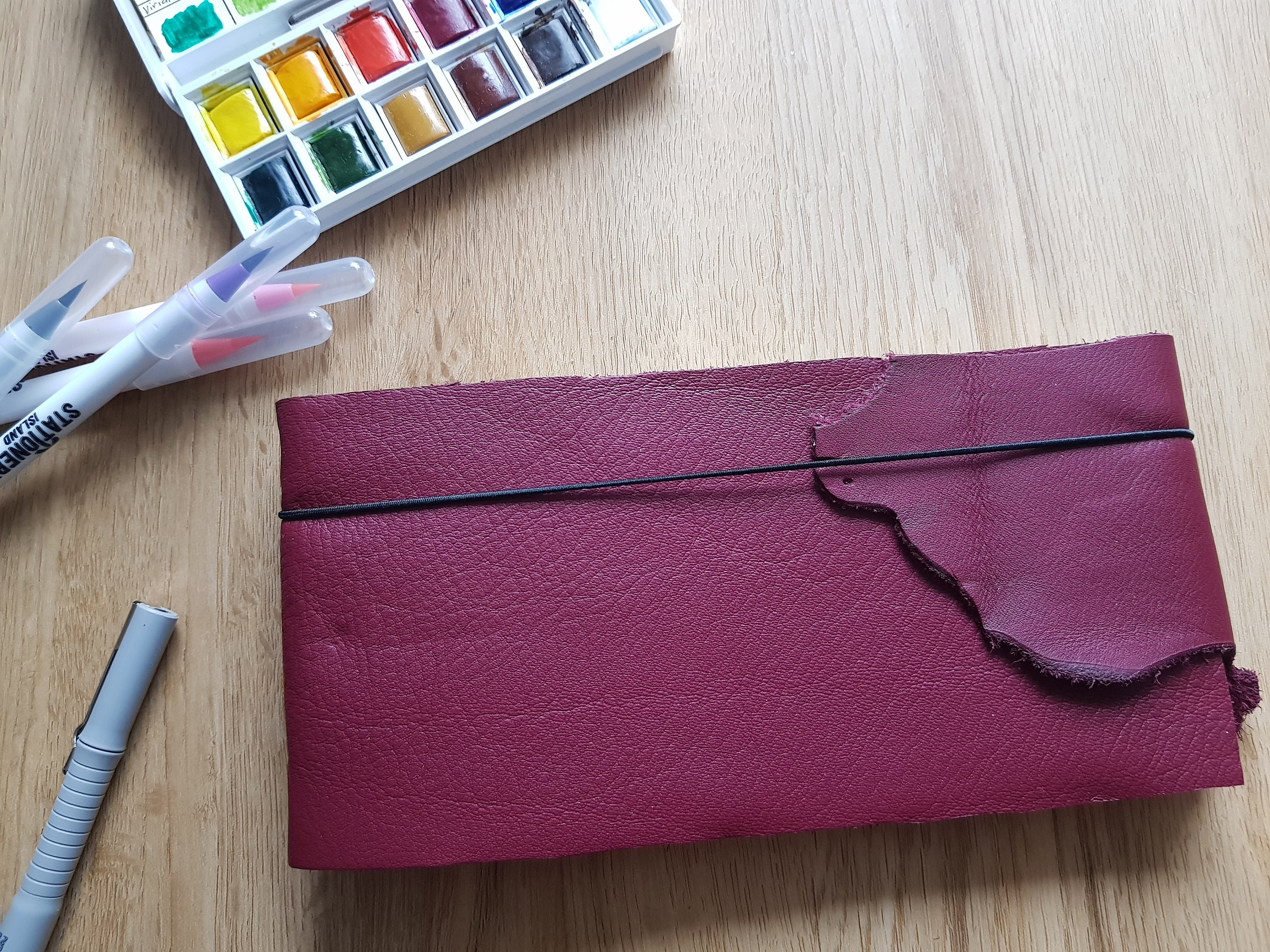 Travel Sketchbook I Watercolor Journal I Art Journal I Watercolor Paper I Leather Sketchbook I Travel Size Journal I Vintage Journal I