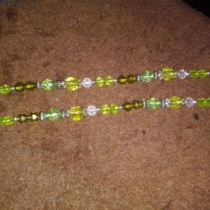Shiny Green Beaded Necklace