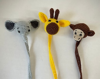 Crochet bookmark, animal bookmark, gift for book lovers