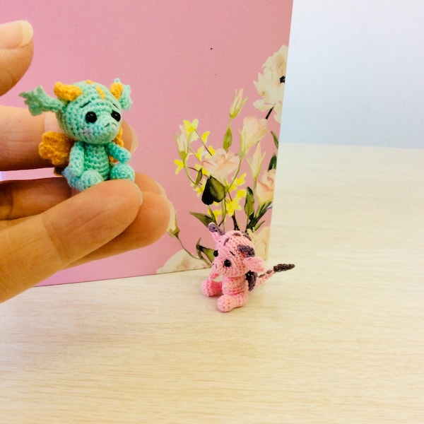 Micro Crochet Dragon: Tiny Amigurumi Pocket Pet