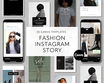 Fashion Instagram Template, Social Media Post, Clothing Instagram, Fashion Look Book, Fashion Canva, Editable Canva, Instagram Story Feed