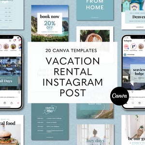 Airbnb Instagram Post, Social Media Templates Hotel, Superhost Air bnb, VRBO Template, Editable Canva Template, Instagram Feed Posts