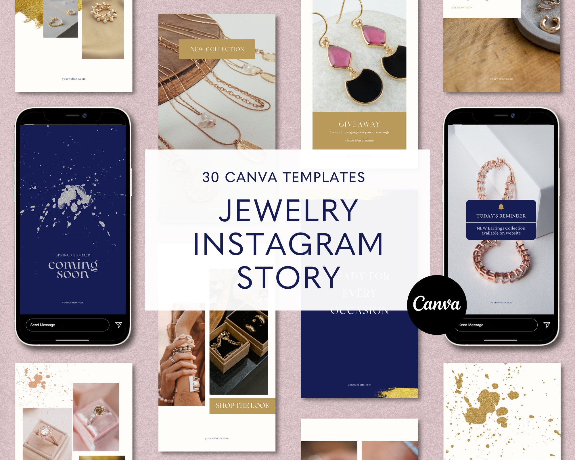 Jewelry Instagram Template, Social Media Post, Jewellery Business ...