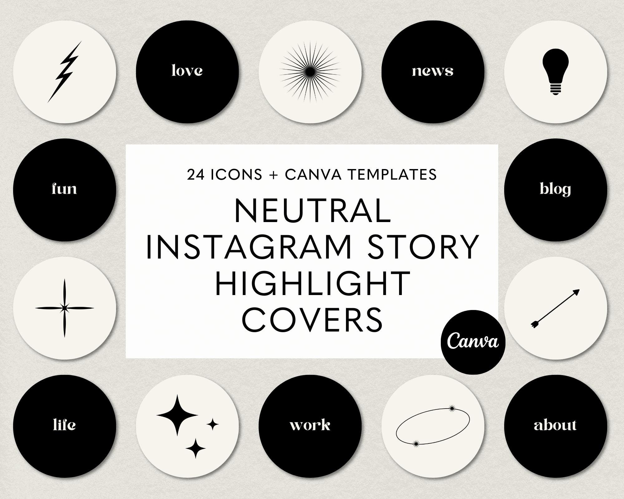 24 Neutral Instagram Highlight Covers, Highlight Icons, Instagram Story ...