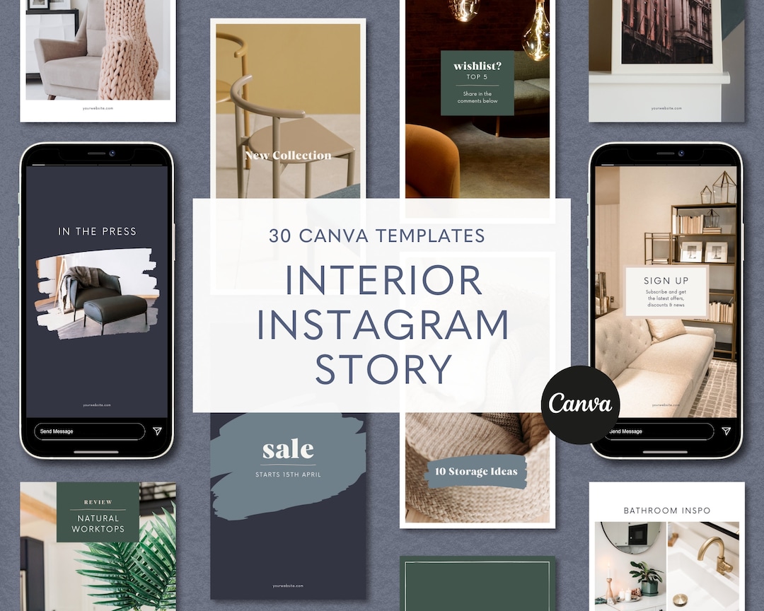 Interior Instagram Template, Social Media Post, Interior Design, Canva ...