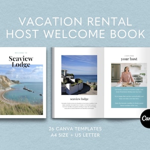 Airbnb Welcome Book Template, Guest Book Airbnb Template, Editable Canva Ebook Template, Superhost Air bnb, House Manual, VRBO Welcome Book