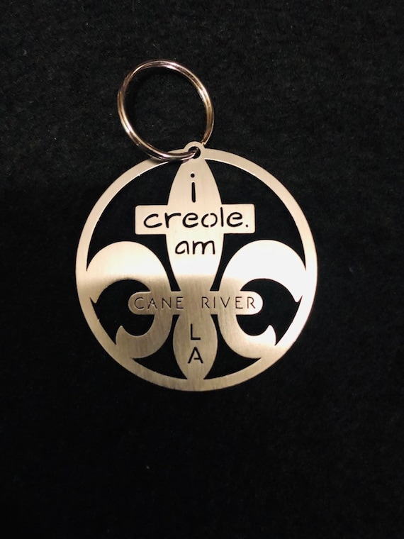 Louisiana State Stainless Steel Key Chain 1812 & Who Dat I Am 