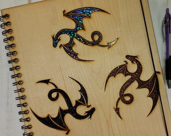 Three Dragons Sketchbook - Can Be Made Left Handed