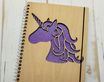 Mystical Unicorn Lined Journal - Can Be Made Left Handed