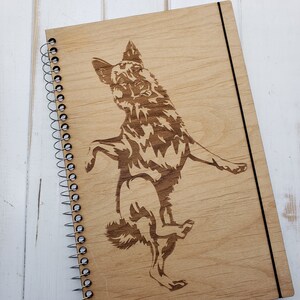 Dancing Dog Journal 6&quot;x9&quot;- Can Be Made Left Handed - Gift for Dog Lover