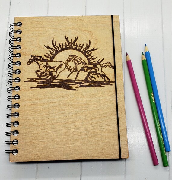 NEW Sunset Horse Mini Sketchbook Can Be Made Left Handed 