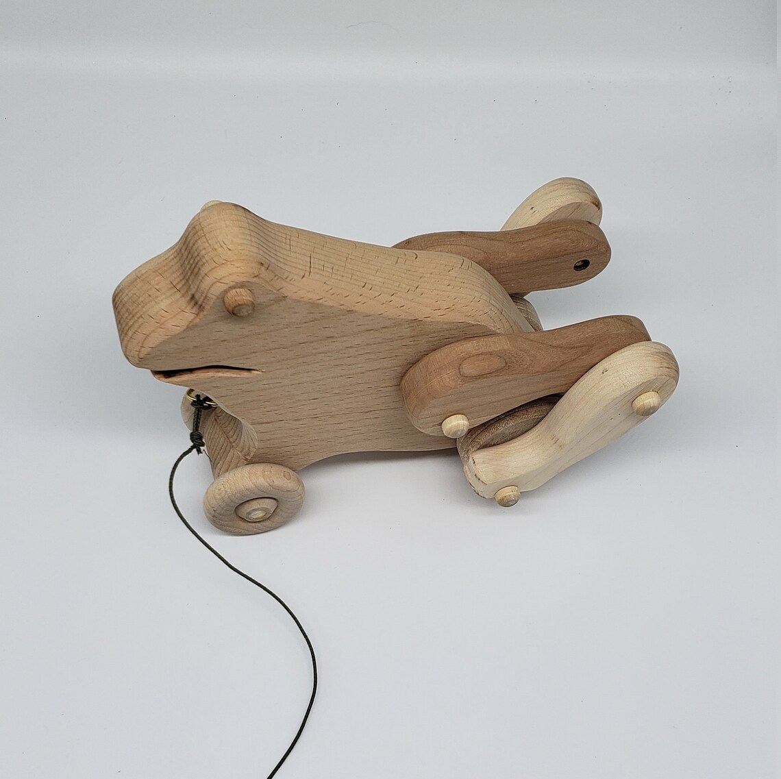 Hopping Wooden Frog 12mos to 7yrs Etsy