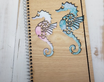 Steampunk Seahorse Journal - Can Be Made Left Handed