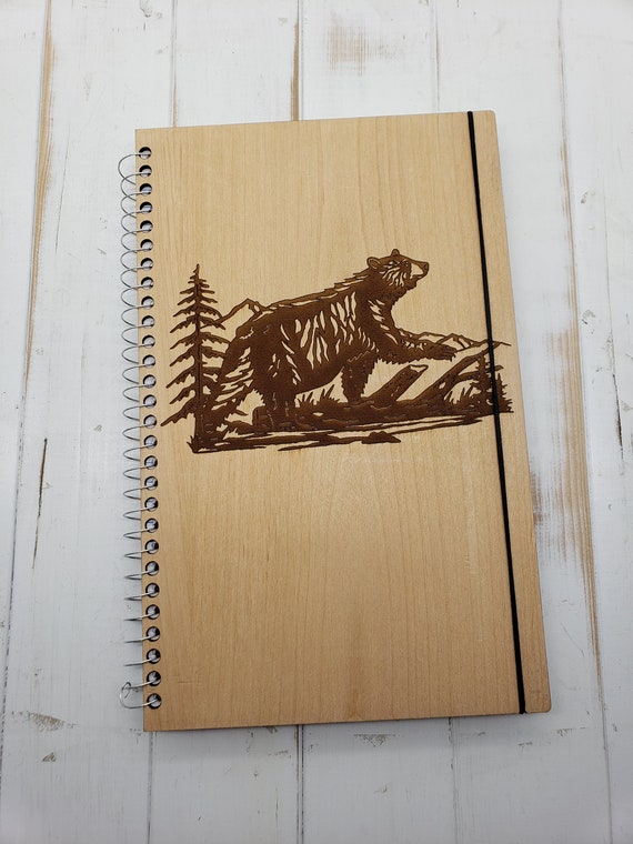 Can Be Made Left Handed Black Bear Scene Journal 6x9 Bear Notebook Can Be Made Left Handed Black Bear Scene Journal 6x9 Bear Notebook