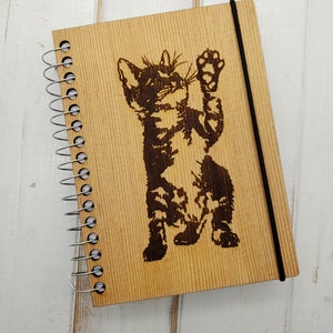Kitten Pocket Journal - Can Be Made Left Handed