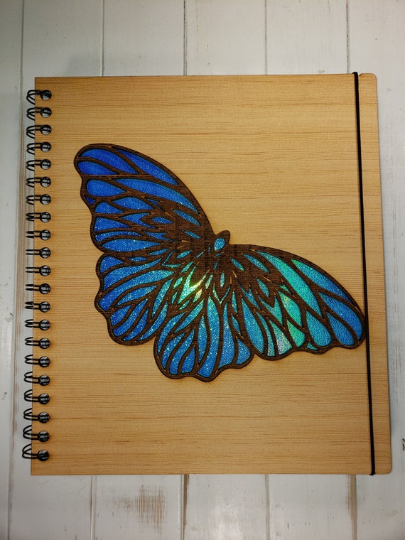 Butterfly Scene Sketchbook Blank Sketchbook Can Be Made Left