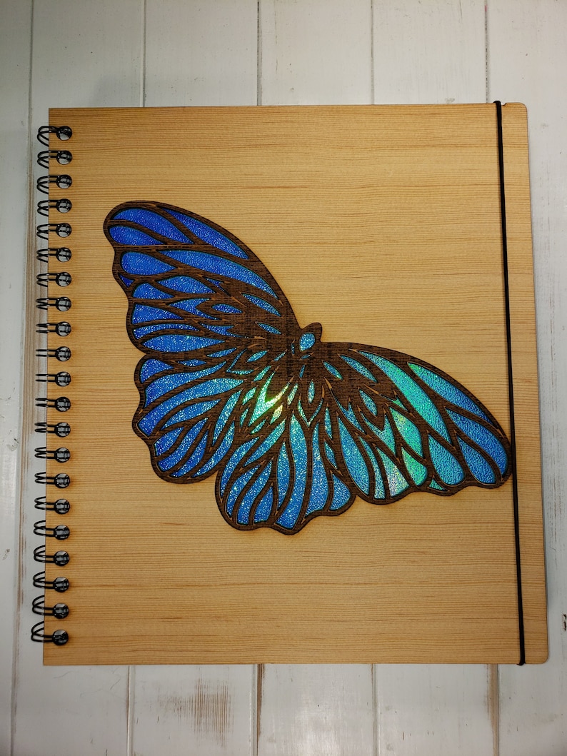 Butterfly Blank Sketchbook Can Be Made Left Handed Etsy
