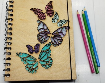 NEW! Butterfly Mini Sketchbook - Can Be Made Left Handed