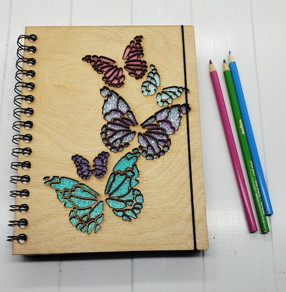 NEW Butterfly Mini Sketchbook Can Be Made Left Handed 