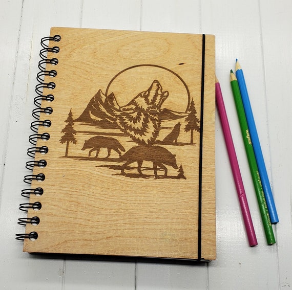 LEATHER SKETCHBOOK With Personalization, Custom Sketchbook for