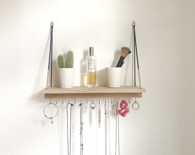 Jewelry shelf - jewelry and accessories holder - wall jewelry display - gift idea for women