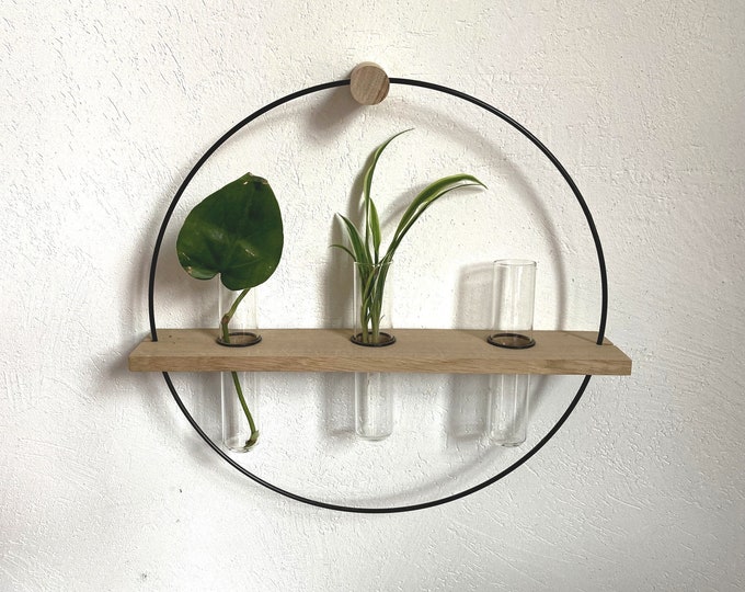 Wall-mounted cutting stand - gift for him and her - propagation station - handmade in France