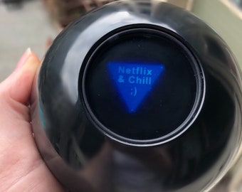 CUSTOM answers in a fortune telling 8 ball!