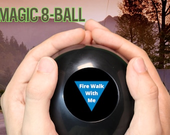 Twin Peaks Quotes Magic 8-Ball • 20 Enigmatic Lines from David Lynch&#39;s Mysterious Town • Perfect Gift for Fans