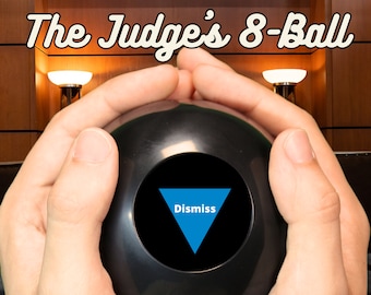 The Judge's Wisdom Magic 8-Ball • 20 Enlightening Answers for Judges • Perfect Gift for Legal Professionals