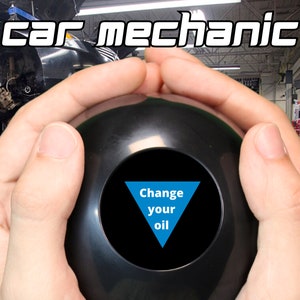 Car Mechanic's Magic 8-Ball • 20 Responses for Car Diagnosis • Perfect Gift for Gearheads, Car Enthusiasts and Auto Mechanics