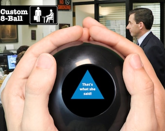 The Office Quotes Magic 8-Ball • Las citas más divertidas de Michael, Dwight, Jim y más • Regalo novedoso para los fans de The Office