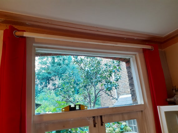 INFLATION Bastoni Per Tende Con Pinne Bianche Da 76 A 116 Cm, Bastoni