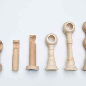 35mm and 28mm Unfinished Solid Beech Wood Bracket