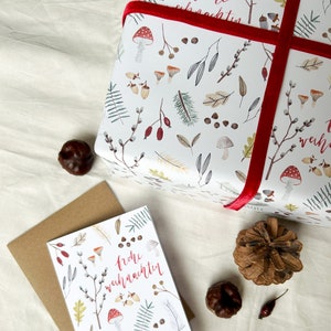 Gift wrap "Natural Christmas" | Din A2 | Christmas | Sheet | Sheets | Illustration | Collage | Pattern || HERZ & PAPIER