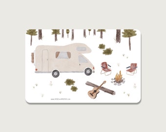 Brotzeitbrettchen "Wohnmobil" | Frühstücksbrettchen | Brettchen | Melamin | Kinder | Geschenkidee | Camper | Camping || HERZ & PAPIER