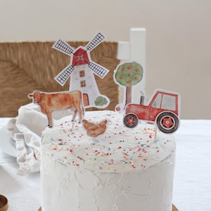 Cake Topper Farm | Cake Topper Birthday Decoration Children&#39;s Birthday 1st Birthday Cake Decoration Table Decoration Children&#39;s Birthday Children
