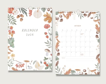 Calendar 2025 DIN A4 - Nature | Plants | Botanical | Illustration