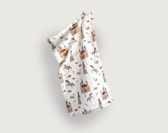 Children's towel "Princess" | Guest towel | Washcloth | Gift idea | Girls | Children | Unicorn | Queen | 30 x 50 cm || HERZundPAPIER
